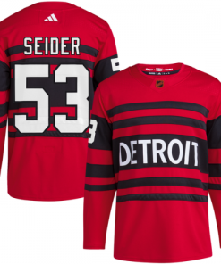 Moritz Seider Detroit Red Wings adidas Reverse Retro 2.0 Authentic Player Jersey - Red