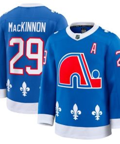 Nathan MacKinnon Colorado Avalanche Blue Alternate Heritage Premium Jersey