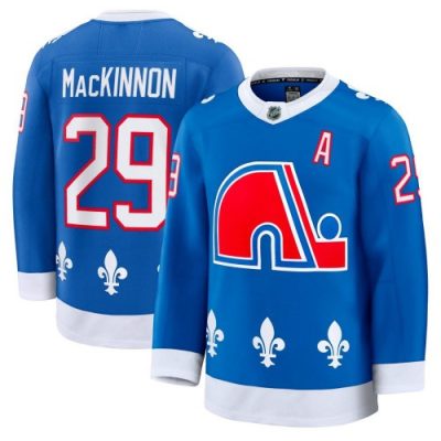 Nathan MacKinnon Colorado Avalanche Blue Alternate Heritage Premium Jersey