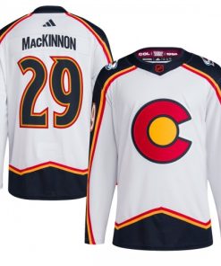 Nathan MacKinnon Colorado Avalanche Reverse Retro 2.0 Authentic Player Jersey - White