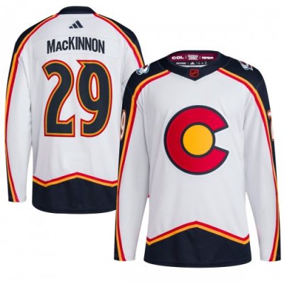 Nathan MacKinnon Colorado Avalanche Reverse Retro 2.0 Authentic Player Jersey - White