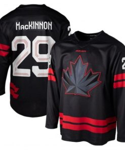 Nathan MacKinnon Hockey Bauer Canada 2026 Olympics Replica Jersey - Black