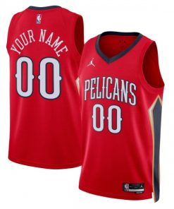 New Orleans Pelicans Jordan Brand Unisex Swingman Custom Jersey - Statement Edition - Red