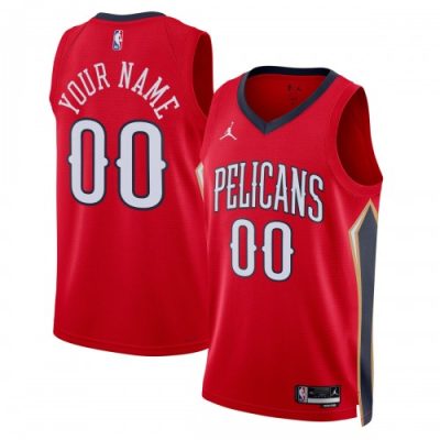 New Orleans Pelicans Jordan Brand Unisex Swingman Custom Jersey - Statement Edition - Red