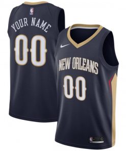 New Orleans Pelicans Nike Swingman Custom Jersey Navy