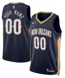 New Orleans Pelicans Nike Unisex Swingman Custom Jersey Navy