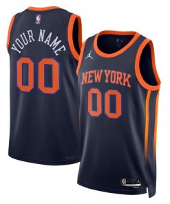 New York Knicks Jordan Brand Unisex Swingman Custom Jersey - Statement Edition - Navy