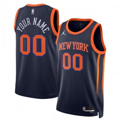 New York Knicks Jordan Brand Unisex Swingman Custom Jersey - Statement Edition - Navy