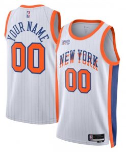 New York Knicks Nike Unisex Custom Swingman Jersey - Hardwood Classics - White
