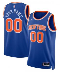 New York Knicks Nike Unisex Swingman Custom Jersey Blue