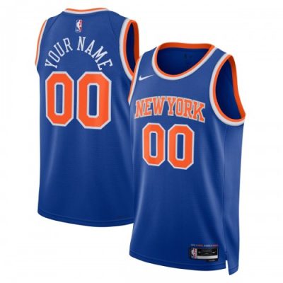New York Knicks Nike Unisex Swingman Custom Jersey Blue