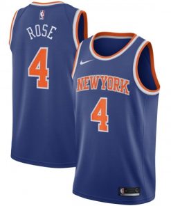 Nike Derrick Rose New York Knicks Blue Swingman Jersey