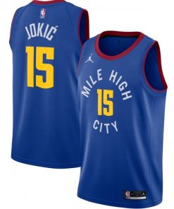 Nikola Jokic Denver Nuggets Jordan Brand Swingman Jersey - Statement Edition - Blue