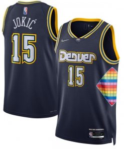 Nikola Jokic Denver Nuggets Nike Swingman Jersey - Hardwood Classics - Navy