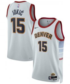Nikola Jokic Denver Nuggets Nike Unisex Swingman Jersey - Hardwood Classics - Silver