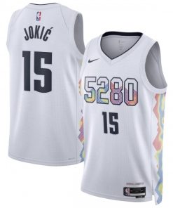 Nikola Jokic Denver Nuggets Nike Unisex Swingman Player Jersey - Hardwood Classics - White
