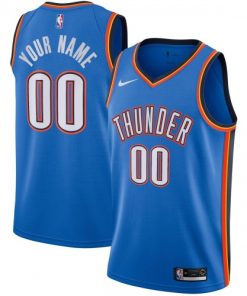 Oklahoma City Thunder Nike Custom Swingman Jersey  - Blue