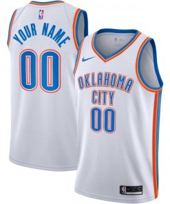 Oklahoma City Thunder Nike Swingman Custom Jersey - Association Edition - White