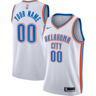 Oklahoma City Thunder Nike Swingman Custom Jersey - Association Edition - White