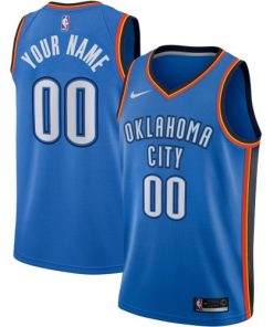 Oklahoma City Thunder Nike Swingman Custom Jersey Blue
