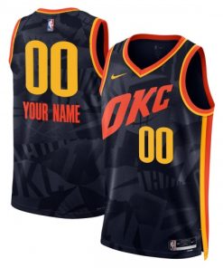 Oklahoma City Thunder Nike Unisex Custom Swingman Jersey - Navy - Hardwood Classics