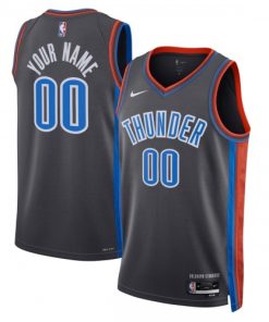 Oklahoma City Thunder Nike Unisex Swingman Custom Jersey - Hardwood Classics - Black