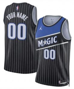 Orlando Magic Jordan Brand Unisex Black Swingman Custom Jersey - Statement Edition