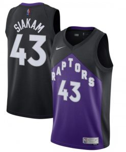 Pascal Siakam Toronto Raptors Nike Swingman Player Jersey Black/Purple - Earned Edition