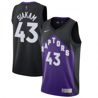 Pascal Siakam Toronto Raptors Nike Swingman Player Jersey Black/Purple - Earned Edition
