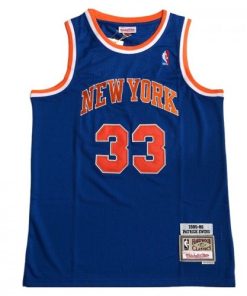 Patrick Ewing New York Knicks Blue 1985-86 Hardwood Classics Swingman Jersey