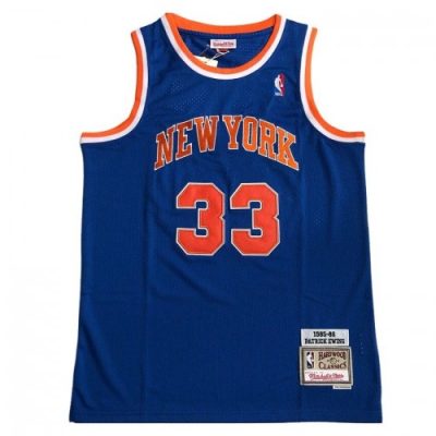 Patrick Ewing New York Knicks Blue 1985-86 Hardwood Classics Swingman Jersey