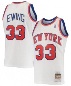 Patrick Ewing New York Knicks White 1985-86 Hardwood Classics Swingman Jersey