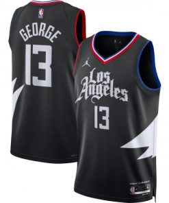 Paul George LA Clippers Jordan Brand Statement Edition Swingman Jersey - Black