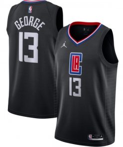 Paul George LA Clippers Jordan Brand Swingman Jersey - Statement Edition - Black