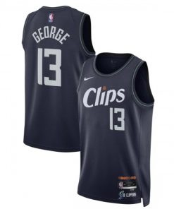Paul George LA Clippers Nike Unisex Swingman Jersey - Navy - Hardwood Classics