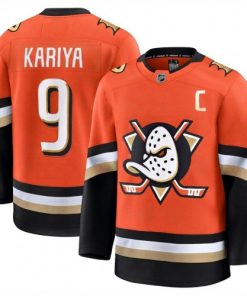 Paul Kariya Men's Anaheim Ducks Orange Home Premium Jersey