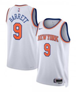 RJ Barrett New York Knicks Nike Unisex Swingman Jersey - Association Edition - White
