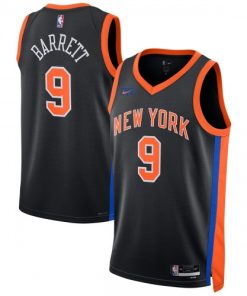RJ Barrett New York Knicks Nike Unisex Swingman Jersey - Hardwood Classics - Black