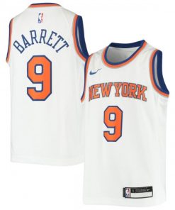 RJ Barrett New York Knicks Nike Youth 2019/20 Swingman Jersey - Association Edition - White