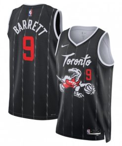 RJ Barrett Toronto Raptors Nike Unisex 2025/26 Black Swingman Jersey - Hardwood Classics