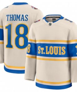 Robert Thomas St. Louis Blues 2025 NHL Winter Classic Premium Player Jersey - Cream