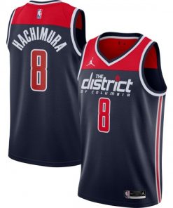 Rui Hachimura Washington Wizards Jordan Brand Swingman Player Jersey - Statement Edition - Navy