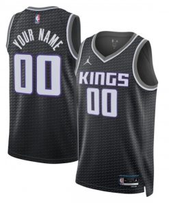Sacramento Kings Jordan Brand Unisex Swingman Custom Jersey - Statement Edition - Black