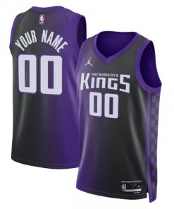 Sacramento Kings Jordan Brand Unisex Swingman Custom Jersey - Statement Edition - Purple