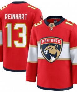 Sam Reinhart Florida Panthers Home Premium Player Jersey - Red