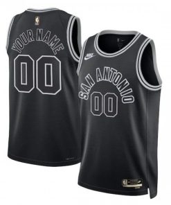 San Antonio Spurs Nike Unisex Custom Swingman Jersey - Classic Edition - Black
