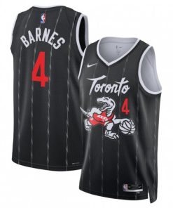 Scottie Barnes Toronto Raptors Nike Unisex 2025/26 Black Swingman Jersey - Hardwood Classics
