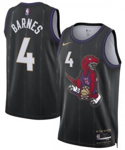 Scottie Barnes Toronto Raptors Nike Unisex Swingman Player Jersey - Hardwood Classics - Black