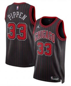 Scottie Pippen Chicago Bulls Jordan Brand Unisex Black Swingman Jersey - Statement Edition