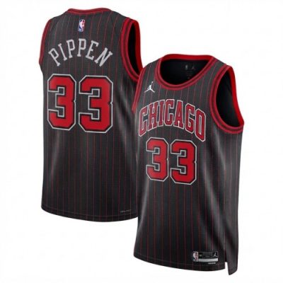 Scottie Pippen Chicago Bulls Jordan Brand Unisex Black Swingman Jersey - Statement Edition